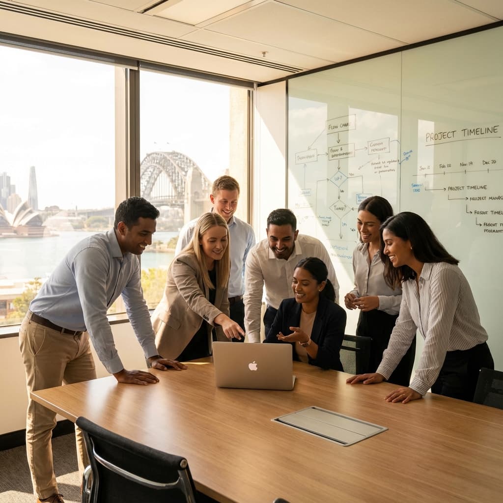 AI Consulting Solutions Team Collaborating